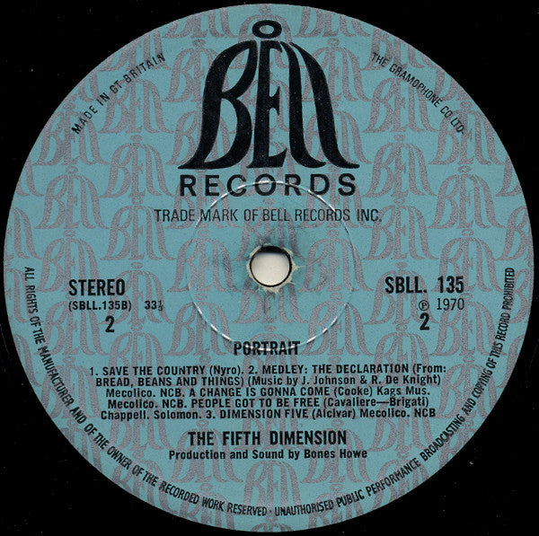 The Fifth Dimension : Portrait (LP, Album)