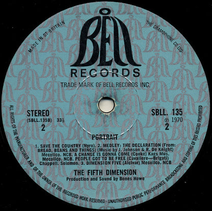 The Fifth Dimension : Portrait (LP, Album)