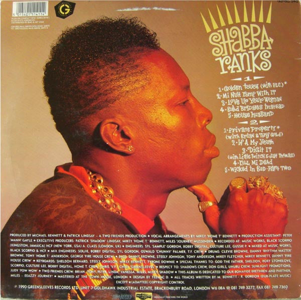 Shabba Ranks : Golden Touch (LP, Album)