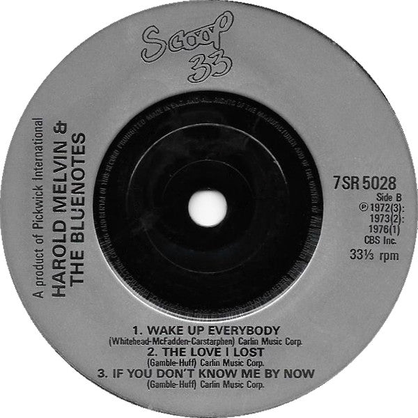 Harold Melvin And The Blue Notes : Harold Melvin And The Bluenotes (7", Album, Comp)