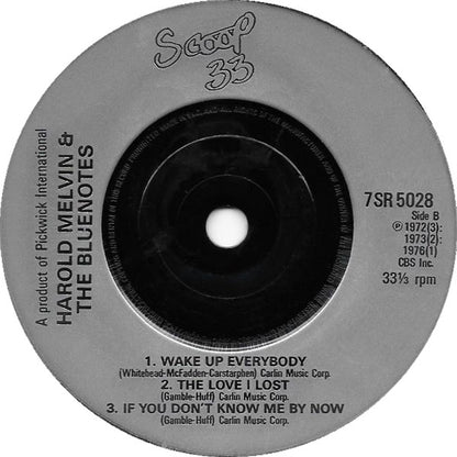 Harold Melvin And The Blue Notes : Harold Melvin And The Bluenotes (7", Album, Comp)