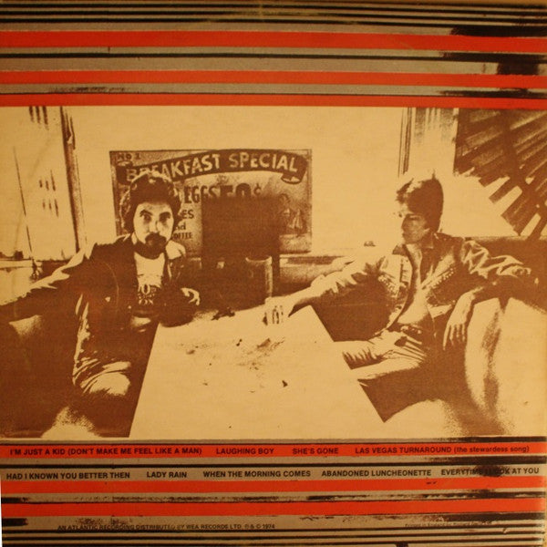 Daryl Hall & John Oates : Abandoned Luncheonette (LP, Album)