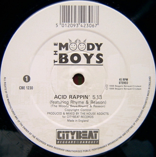 The Moody Boys : Acid Rappin / Acid Heaven (12", Single)
