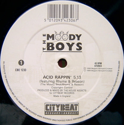 The Moody Boys : Acid Rappin / Acid Heaven (12", Single)