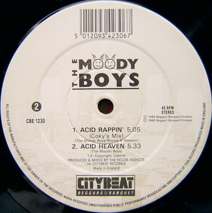 The Moody Boys : Acid Rappin / Acid Heaven (12", Single)