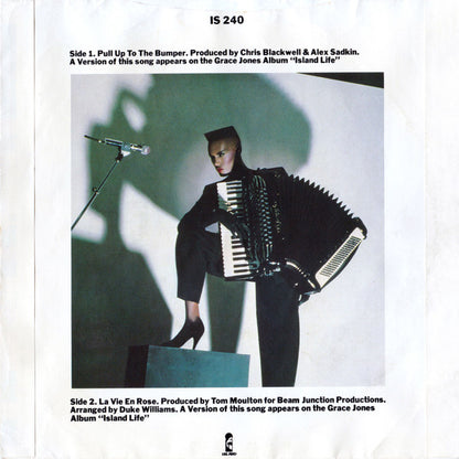 Grace Jones : Pull Up To The Bumper (7", Single, RE)