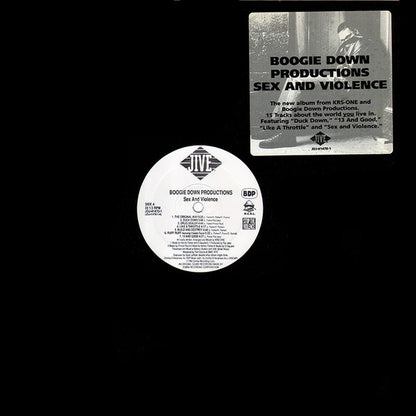 Boogie Down Productions : Sex And Violence (LP, Album, Promo)