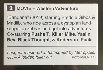 Freddie Gibbs & Madlib : Bandana (LP, Album)