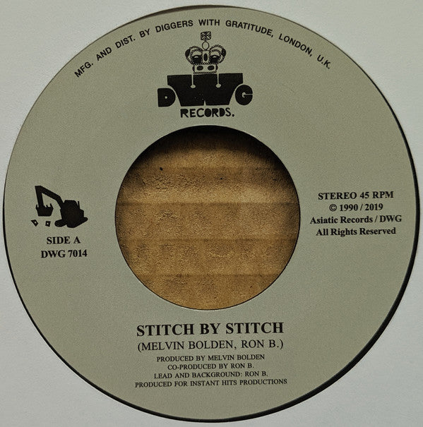 Ron B (3) And The Step 2 Crew : Stitch By Stitch (7", Ltd, RE, RP)