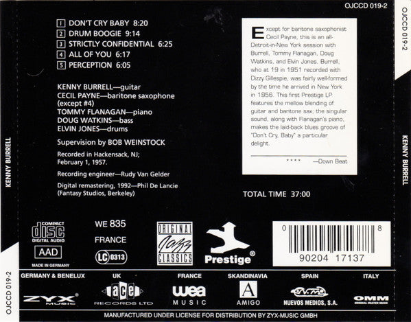 Kenny Burrell : Kenny Burrell (CD, Album, RE, RM)