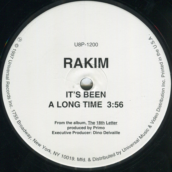 Rakim : It's Been A Long Time (12")