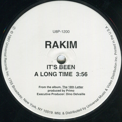 Rakim : It's Been A Long Time (12")