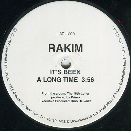 Rakim : It's Been A Long Time (12")