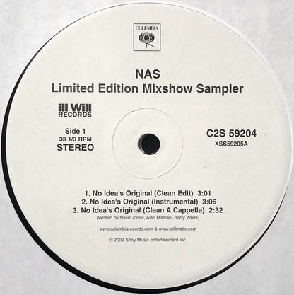 Nas : The Lost Tapes - Limited Edition Mixshow Sampler (2x12", Promo)