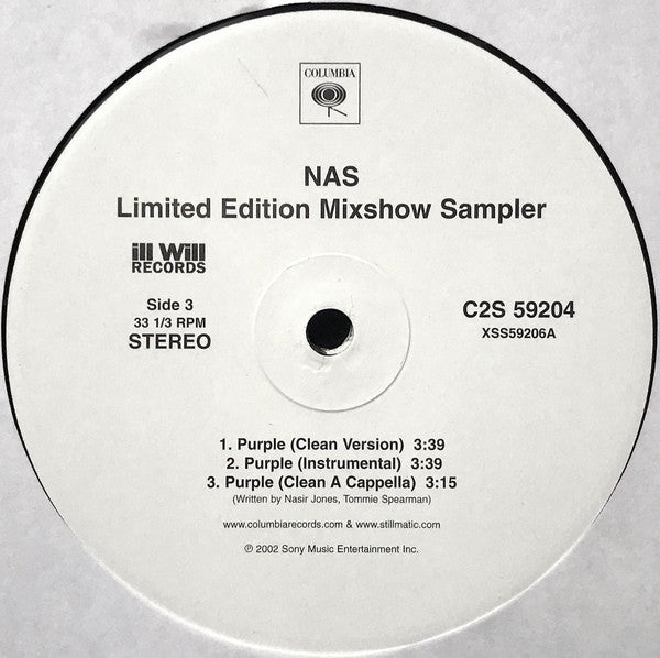 Nas : The Lost Tapes - Limited Edition Mixshow Sampler (2x12", Promo)