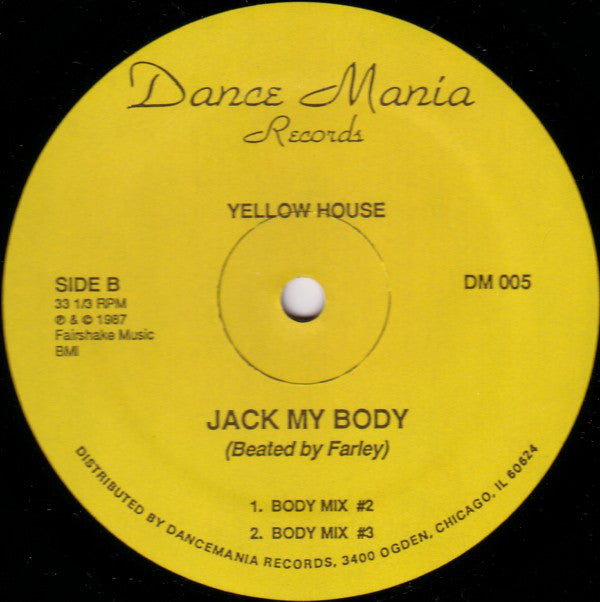 Yellow House : Jack My Body (12")
