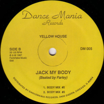 Yellow House : Jack My Body (12")
