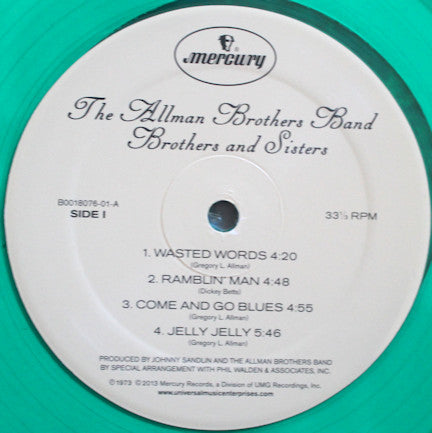 The Allman Brothers Band : Brothers And Sisters (LP, Album, Ltd, RE, RM, Gre)