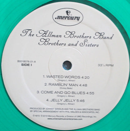 The Allman Brothers Band : Brothers And Sisters (LP, Album, Ltd, RE, RM, Gre)