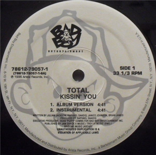 Total : Kissin' You / Tell Me (12")