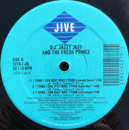 D.J. Jazzy Jeff And The Fresh Prince* : I Think I Can Beat Mike Tyson (12")