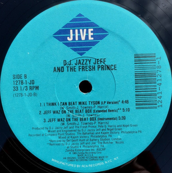 D.J. Jazzy Jeff And The Fresh Prince* : I Think I Can Beat Mike Tyson (12")