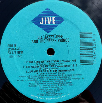 D.J. Jazzy Jeff And The Fresh Prince* : I Think I Can Beat Mike Tyson (12")