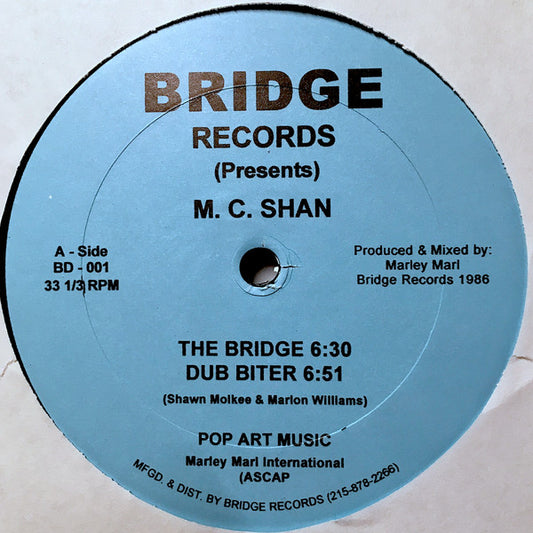 MC Shan : The Bridge (12")