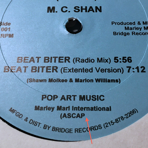MC Shan : The Bridge (12")