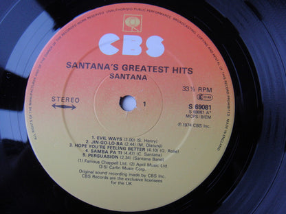 Santana : Santana's Greatest Hits (LP, Comp)