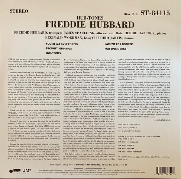 Freddie Hubbard : Hub-Tones (LP, Album, RE, 180)