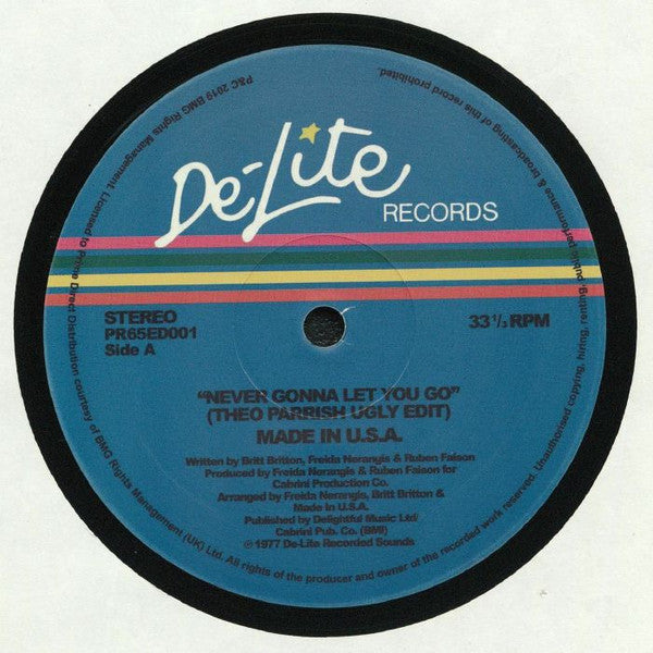 Made In USA : Never Gonna Let You Go (12")