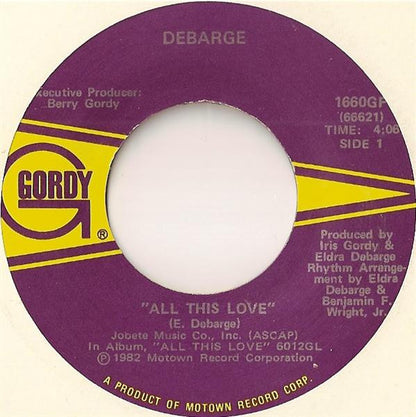 Debarge : All This Love (7")