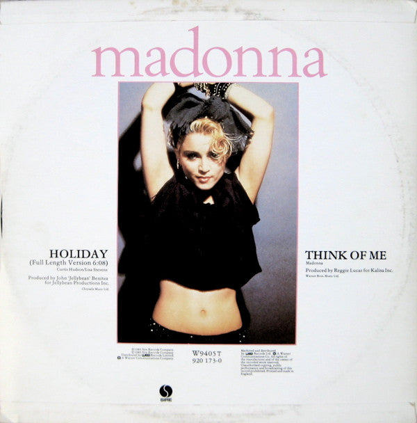 Madonna : Holiday (12", Single, RE, Dam)