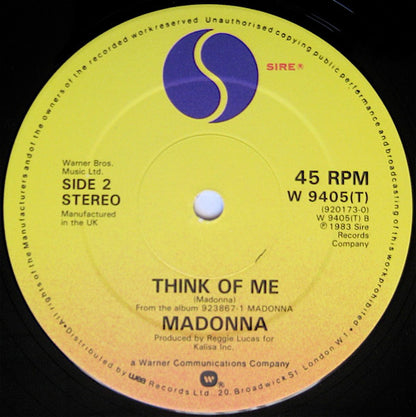 Madonna : Holiday (12", Single, RE, Dam)