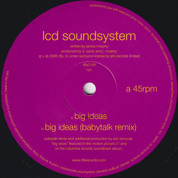 LCD Soundsystem : Big Ideas (12")