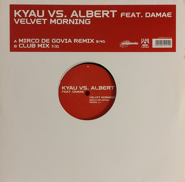 Kyau Vs. Albert* Feat. Damae : Velvet Morning  (12")