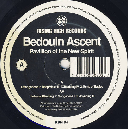 Bedouin Ascent : Pavillion Of The New Spirit (12")