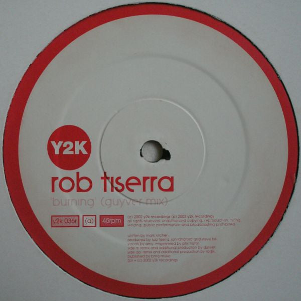 Rob Tissera : Burning (Remixes) (12")