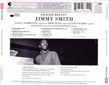 Jimmy Smith With  Stanley Turrentine : Prayer Meetin' (CD, Album, Copy Prot., RE, RM)