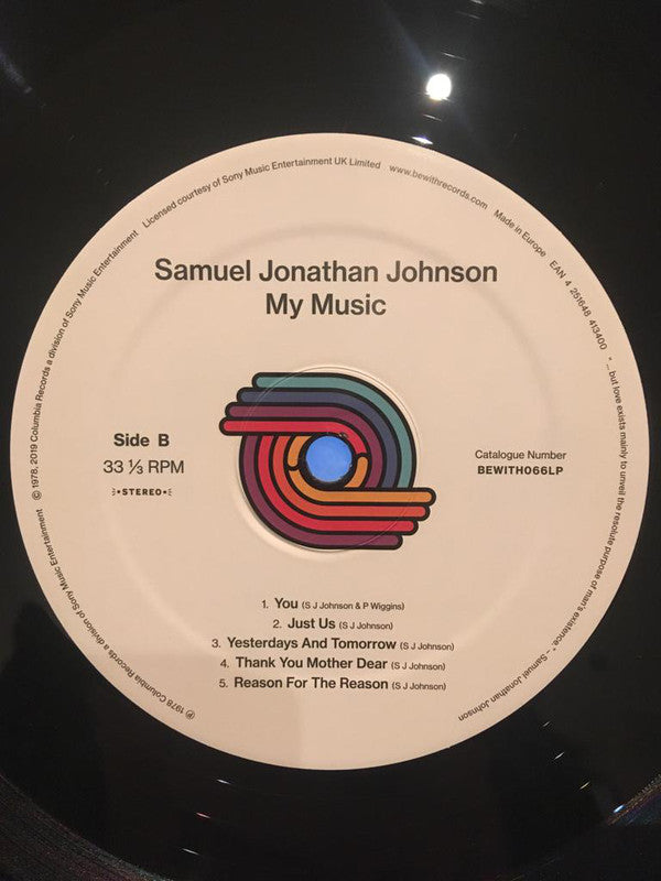 Samuel Jonathan Johnson : My Music (LP, Album, RE, 140)