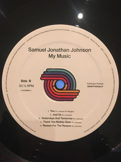 Samuel Jonathan Johnson : My Music (LP, Album, RE, 140)
