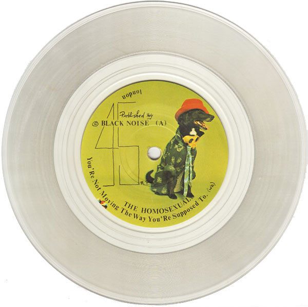 The Homosexuals : Bigger Than The Number Yet Missing The Dot (7", Cle)