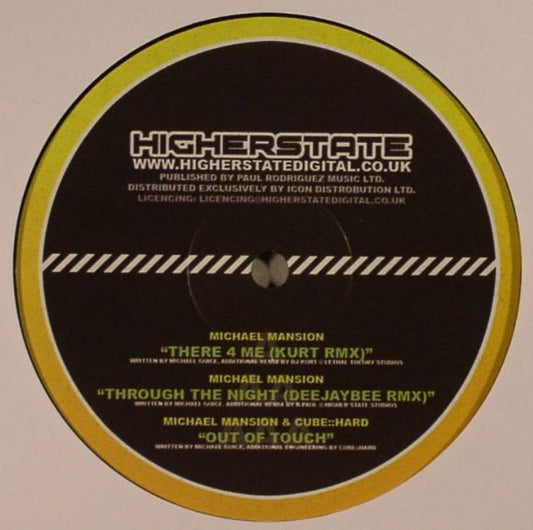 Michael Mansion / Michael Mansion & Cube::Hard : There 4 Me / Through The Night / Out Of Touch (12")