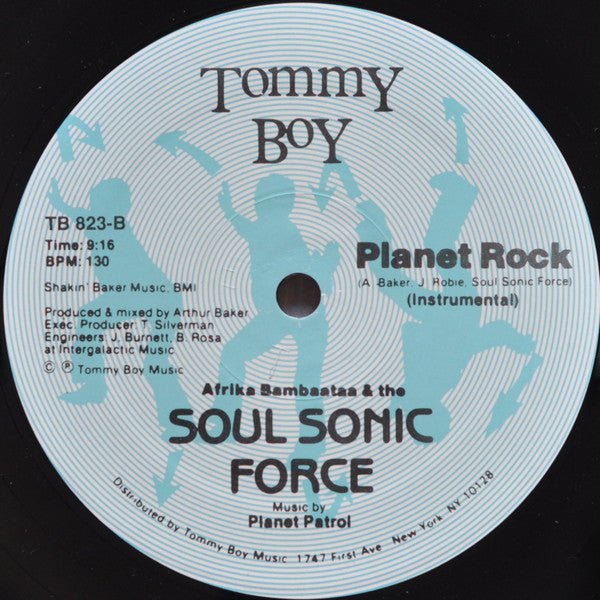 Afrika Bambaataa & Soulsonic Force Music By Planet Patrol : Planet Rock (12", Single, RE, RP, Blu)