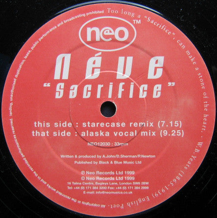 Néve* : Sacrifice (12")