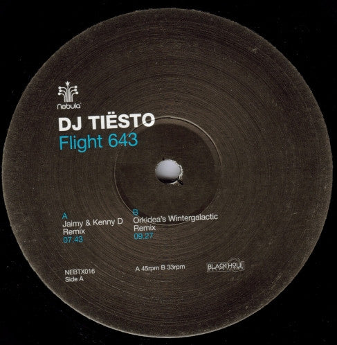 DJ Tiësto : Flight 643 (12")