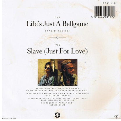 Womack & Womack : Life's Just A Ballgame (7", Single, Inj)