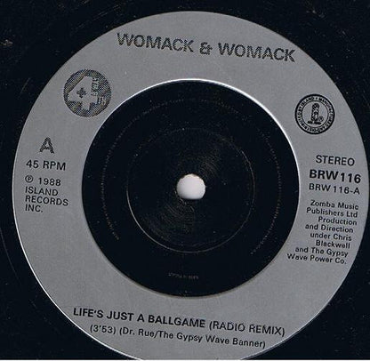 Womack & Womack : Life's Just A Ballgame (7", Single, Inj)