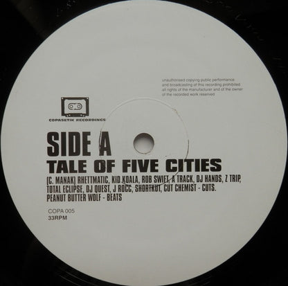 Peanut Butter Wolf : Tale of Five Cities (12")